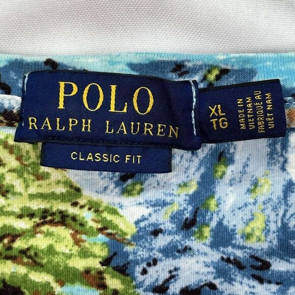 Polo Ralph Lauren T-Shirt Men's XL Japanese Seascape Short Sleeve Classic Fit - Picture 8 of 11